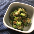栗丸うさぎ's cooksnap of when they made オクラの胡麻おかか和え.