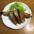 クックP8KGHH☆'s cooksnap of when they made うまっ！アスパラの豚肉巻き巻きカツ！.