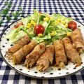 toraちゃん♪'s cooksnap of when they made 材料３つで簡単おかず！ネギの豚バラ巻き.