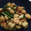 たろみい's cooksnap of when they made 長芋と海老のわさび醤炒め.
