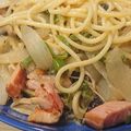 みわきくりん's cooksnap of when they made なすとベーコンのパスタ♪バターコンソメ味.
