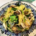 しぽまよ's cooksnap of when they made フライパンひとつで✿あさり×春野菜パスタ.