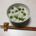 kewpie♪'s cooksnap of when they made グリーンピースご飯.