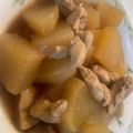 ポルシェ祭り's cooksnap of when they made 大根と鶏もも肉のオイスター煮.