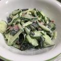 ぷかrin's cooksnap of when they made きゅうりとワカメのマヨわさび和え♪.