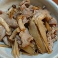 twママ's cooksnap of when they made 豚肉 ゴボウ しめじの簡単甘辛煮☆.
