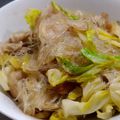 ぱんぽん's cooksnap of when they made 豚肉とキャベツの春雨炒め.