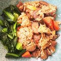 サニーキャット's cooksnap of when they made 筑前煮リメイク！卵とじ丼.