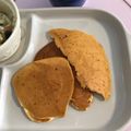 ☆　tomoco ☆'s cooksnap of when they made ふわもちっ♡米粉と豆乳のパンケーキ改＊。.