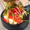 chibijuju's cooksnap of when they made カイワレとトマトのサラダ風冷や奴.