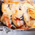 とある雲水's cooksnap of when they made ナスとトマトのチーズマヨ焼き.