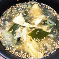 ♡mio1216♡'s cooksnap of when they made わかめと卵の中華スープ.