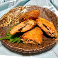お料理ニャロメ's cooksnap of when they made しそ入り鮭のフライ★和風.