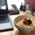 のんの♡'s cooksnap of when they made さっぱり！梅ぶっかけうどん.