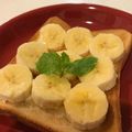のりぞう22's cooksnap of when they made バナナチーズトースト　.