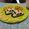 足軽ウニきち's cooksnap of when they made 超簡単パトカーのキャラおにぎり.