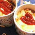 seacomet's cooksnap of when they made マグカップオムライス.