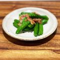 西＊絵子's cooksnap of when they made スナップエンドウとベーコン炒め.
