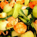 つよし36's cooksnap of when they made 海老と青梗菜の中華炒め♪.