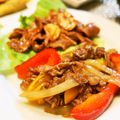 アイリッシュショコラ's cooksnap of when they made 牛こまパプリカ焼肉のタレ炒め.