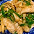 クックA83OZ0☆'s cooksnap of when they made 鶏胸肉のチンジャオロース.