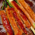 料理初心者しー's cooksnap of when they made アスパラつくね.