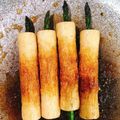 ♪sun♪sun♪'s cooksnap of when they made アスパラと竹輪の丸太棒てりやき♪.