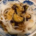 たまゴン♪'s cooksnap of when they made 焼いた茄子と生の新玉ねぎの南蛮漬け.