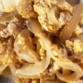 maaaayuu's cooksnap of when they made 豆腐と鶏ひき肉の卵とじ✿.