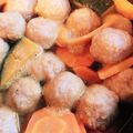 ☆しいたんママ☆'s cooksnap of when they made 10分で♩かぼちゃ煮 〜市販肉団子添え〜.