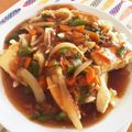 Eire's cooksnap of when they made たらと豆腐の中華風あんかけ.