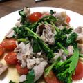 kaeru1gou's cooksnap of when they made 豚肉とルッコラのガーリック炒め.