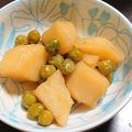 きしもとゆうこ's cooksnap of when they made じゃがいもとグリンピースの煮物.