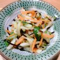 みわたけ's cooksnap of when they made 塩昆布と大根、人参、きゅうりのピリ辛和え.