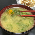 ☆GSSQHY☆'s cooksnap of when they made 簡単♡かぼちゃとめかぶの味噌汁♡.