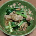ConneQTゆん's cooksnap of when they made 豚肉と小松菜の炒め物.