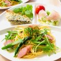 runa10's cooksnap of when they made 水菜とウインナーのペペロンチーノ風！.