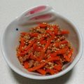 もぐ・ω・くま's cooksnap of when they made 常備菜20☆レンジで簡単！無限人参♪.