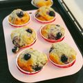 ちぃﾏﾏ's cooksnap of when they made ふわふわ♪ブルーベリーヨーグルトマフィン.