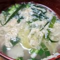クックGF8KVS☆'s cooksnap of when they made ふわ卵とニラ・キャベツのスープ.