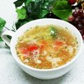 Dellaたん's cooksnap of when they made ＊簡単♪ポーチドエッグスープ＊.