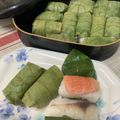 作って食べてハッピー's cooksnap of when they made 柿の葉寿司.