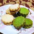 ♡kanamina♡'s cooksnap of when they made サクサクッ*チョコサンドクッキー.