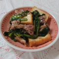 イチゴ、イチゴ。's cooksnap of when they made 豚バラ豆腐とにらのうま塩炒め.