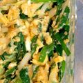 ももかば's cooksnap of when they made 【ニラ大量消費】にら玉みそなたね.