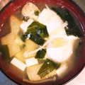 ムーミン☆ママ's cooksnap of when they made 簡単・豆腐と油揚げとワカメのお味噌汁.