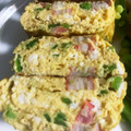 67luna's cooksnap of when they made きぬさやとカニカマの卵焼き.