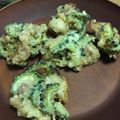 クロ８５'s cooksnap of when they made おつまみにも♪ゴーヤと豚肉のかき揚げ.