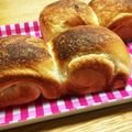 チョコたろう♡'s cooksnap of when they made 自家製酵母で湯だね食パン.