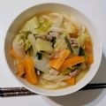Dahyana's cooksnap of when they made ごま油香る、野菜たっぷりみそうどん.